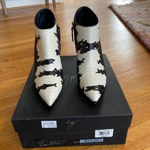 cow print booties